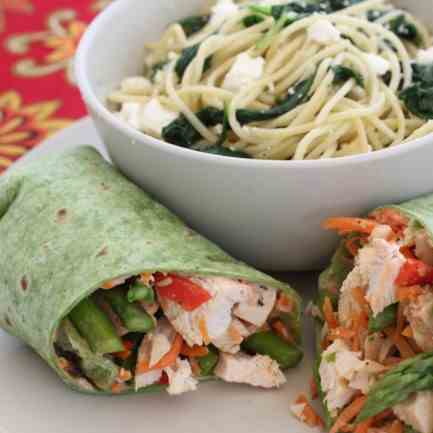 Chicken Asparagus Wraps