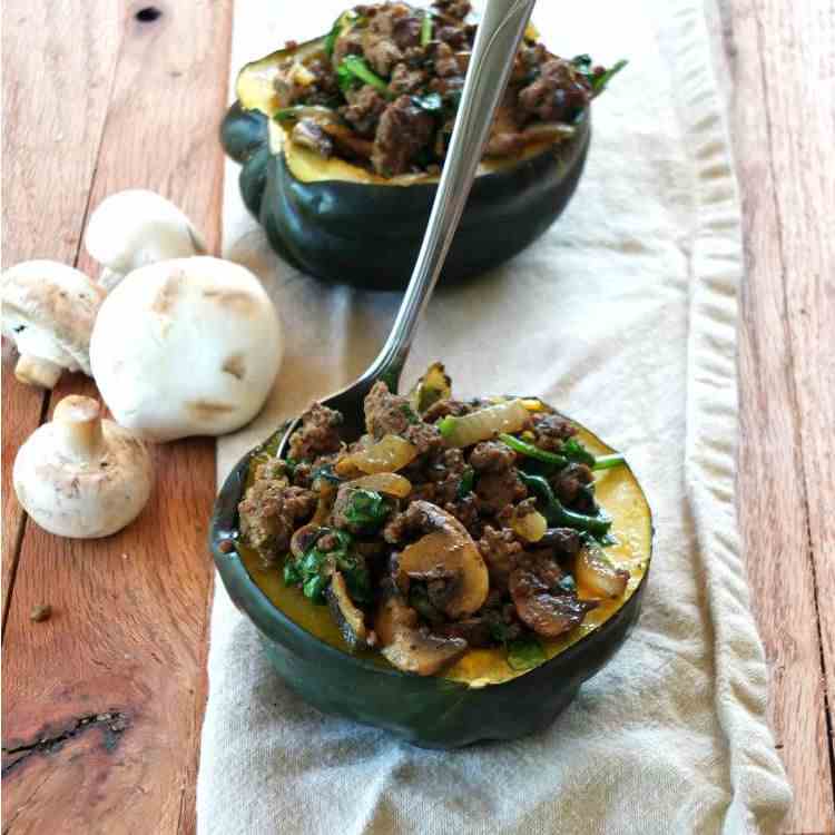 30 Minute Stuffed Acorn Squash