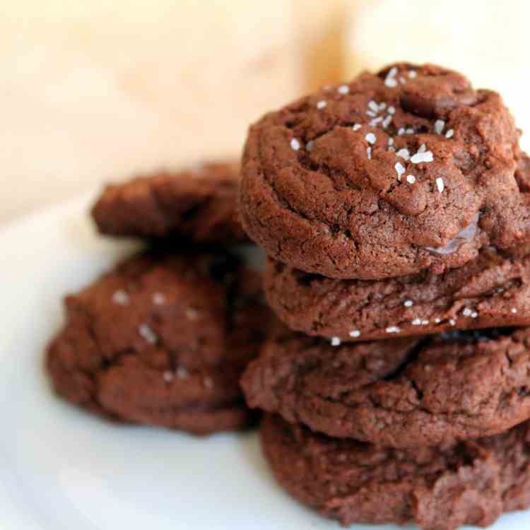 Dark Chocolate Sea Salt Cookies