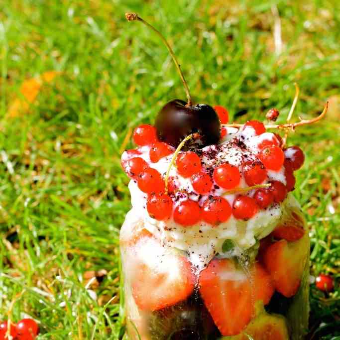 Healthy Fruit Salad Jar