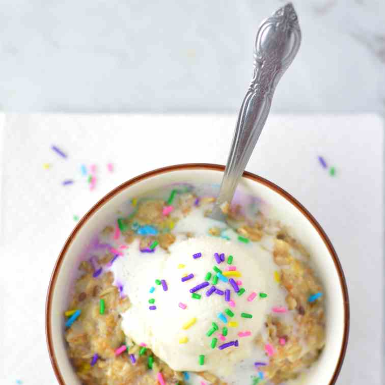 Birthday Cake Oatmeal