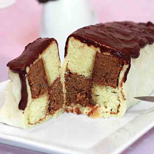 Chocolate Battenberg Cake