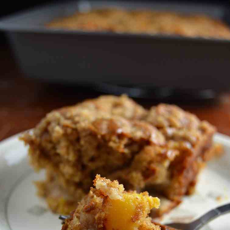 peach coffee cake