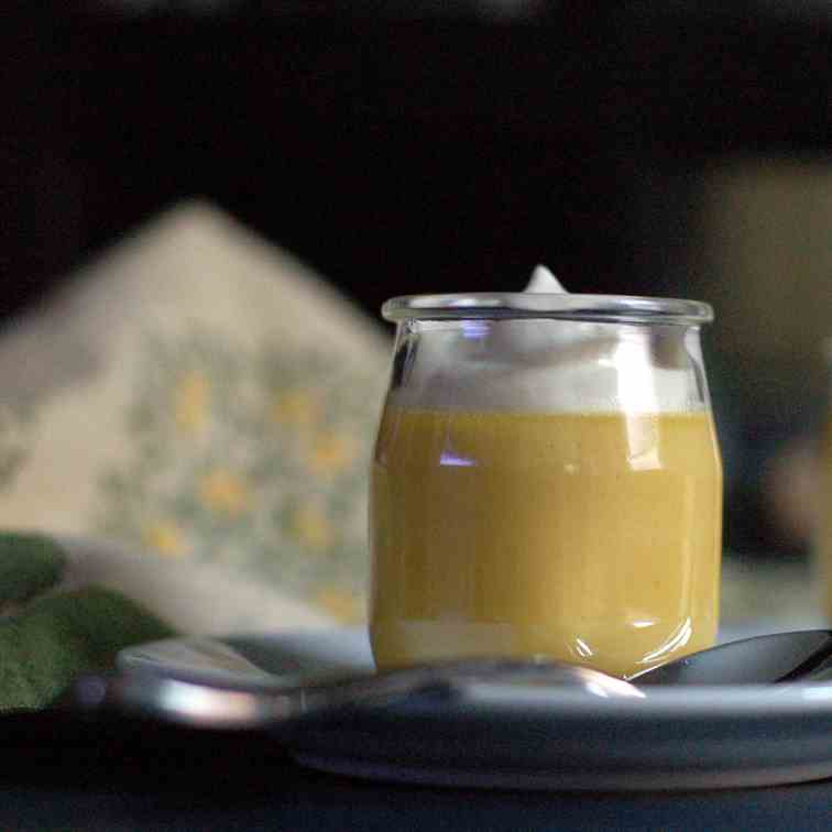 Passion Fruit Caramel Pots de Creme