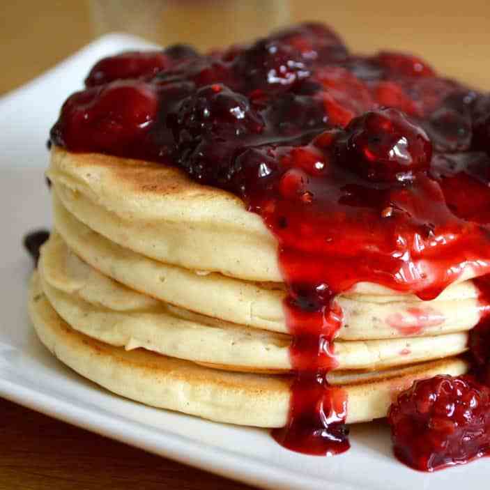 Peanut Butter and Jelly Pancakes