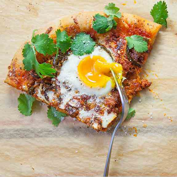 Chorizo Breakfast Pizza