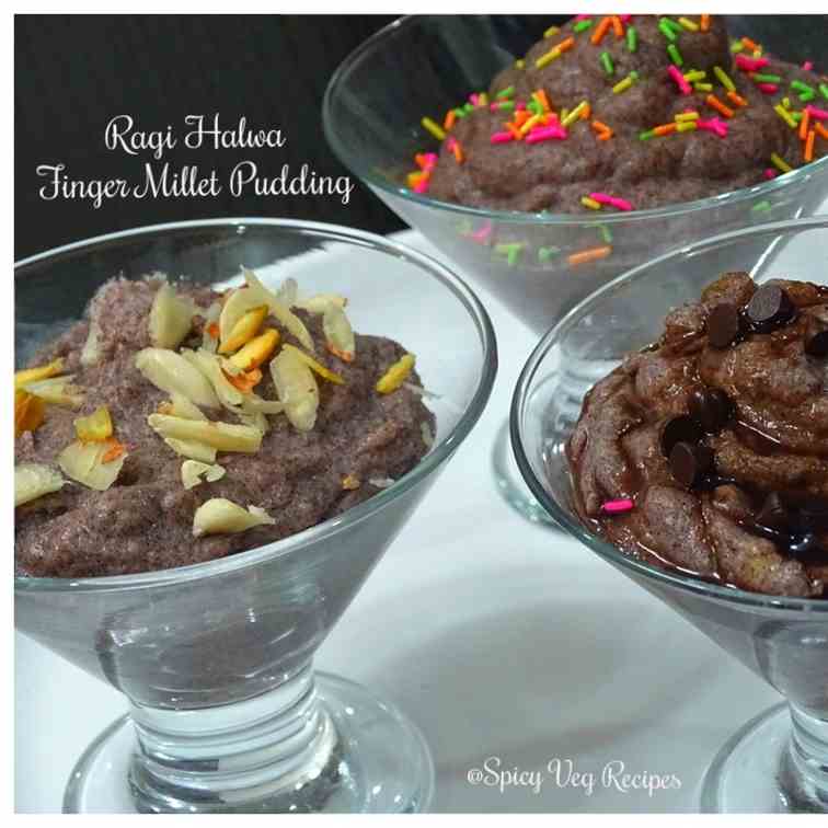 Ragi Halwa-Finger Millet Pudding-Nachani H