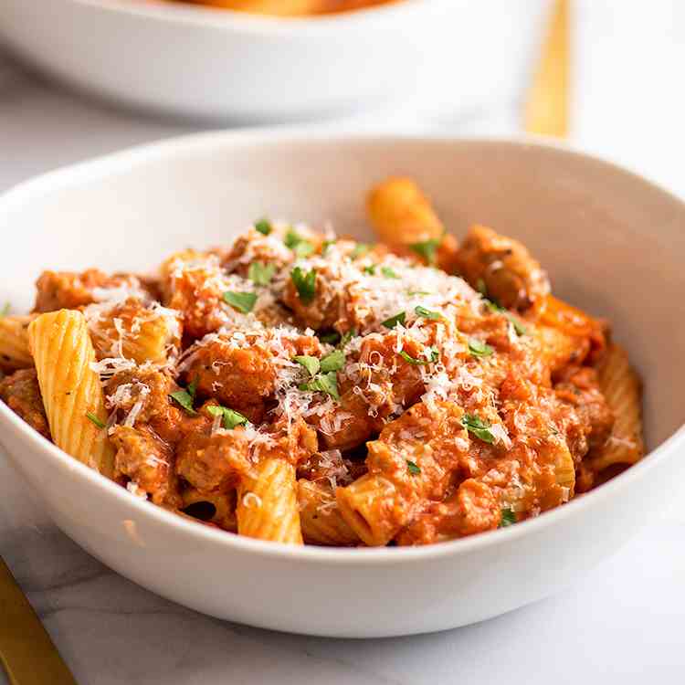 Quick Creamy Sausage Pasta