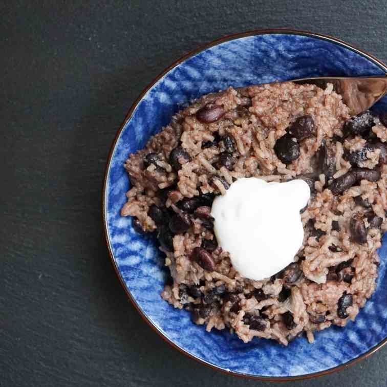 Instant Pot Cuban Black Beans And Rice