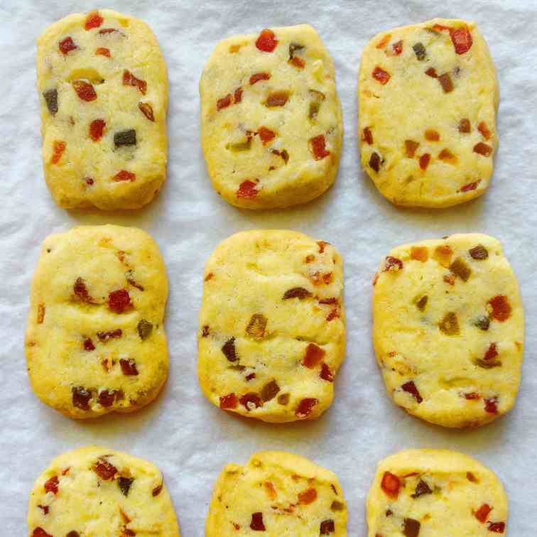 Tutti frutti cookies 