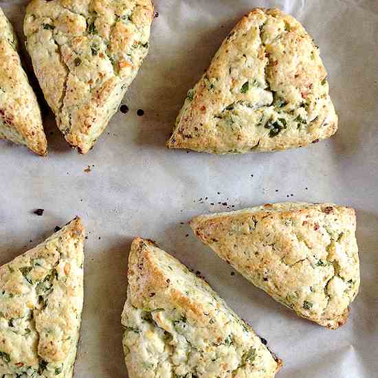 Spinach-Feta Scones