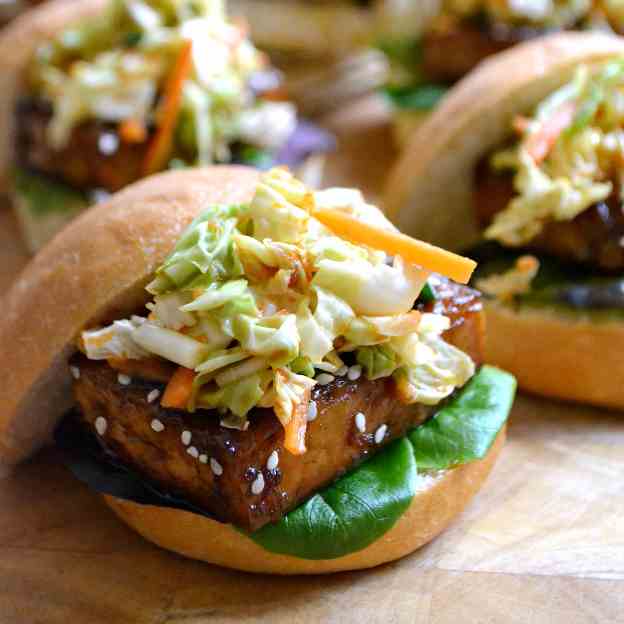 Korean BBQ Tofu Sliders