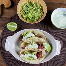 Corned Beef Tacos with Jalapeno Slaw