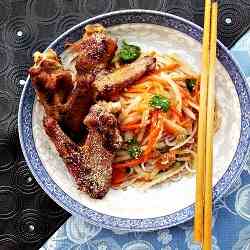 Thai style duck and green papaya salad