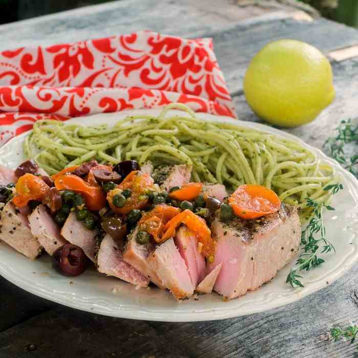 Southern Italian Grilled Tuna Steaks