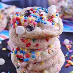 Birthday Cake Chocolate Chip Cookies