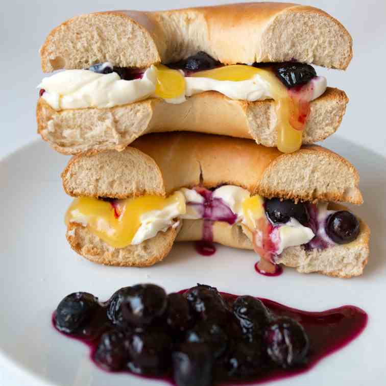 Blueberry Lemon Cheesecake Bagel