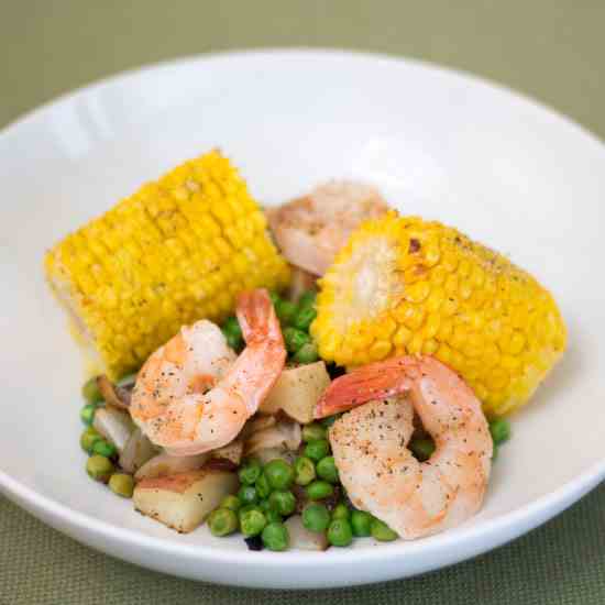 SImple Backyard Shrimp Bake