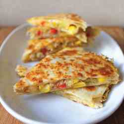 Tuna & Corn Quesadillas