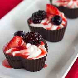 Chocolate Cheesecake Mousse Cups