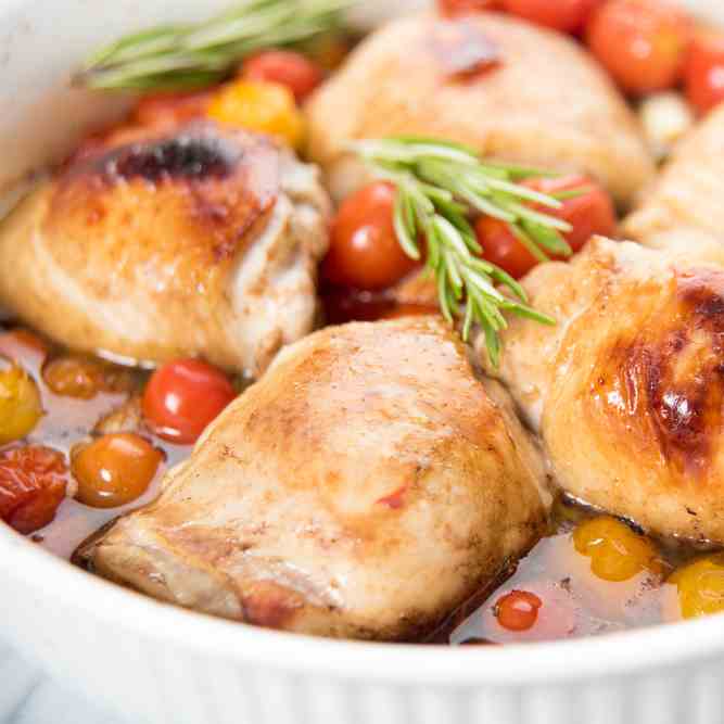 Paleo Roasted Chicken Thighs