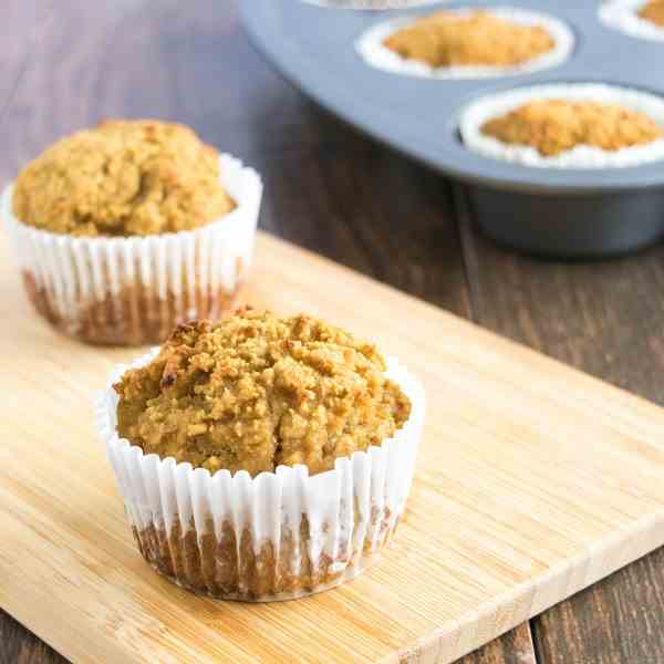 Grain Free Pear Flax Muffins 