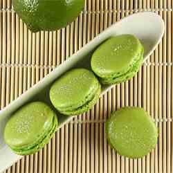 Lime & Basil Macarons