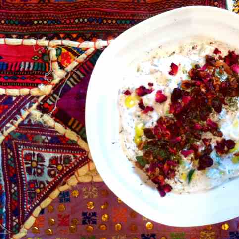 Mast-o-Khiar With Rose, Herbs & Spices
