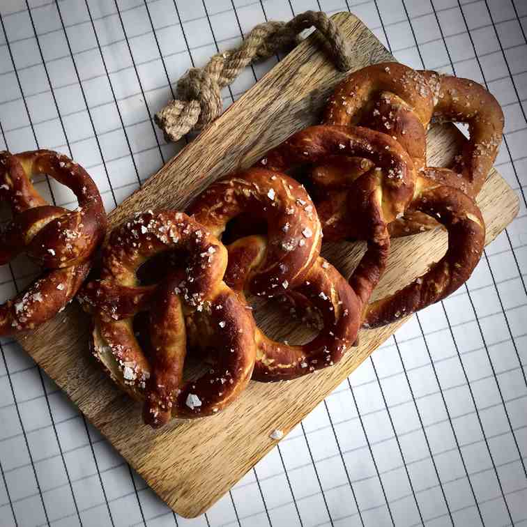 Authentic German pretzels
