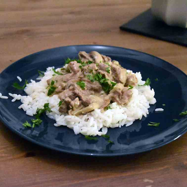 Beef Stroganoff