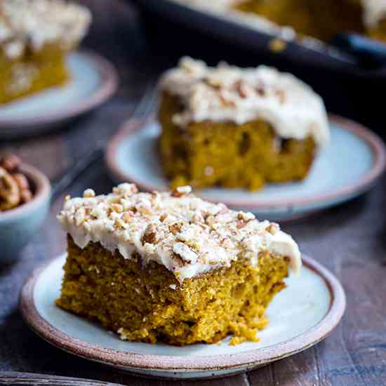 Bourbon Chai Pumpkin Snack Cake