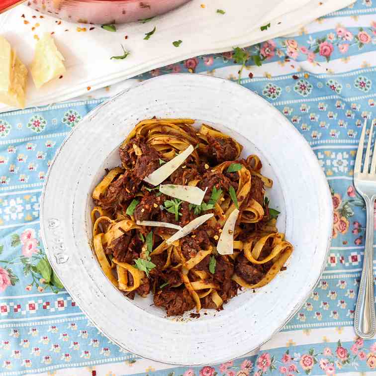 Braised Beef Shank Pasta