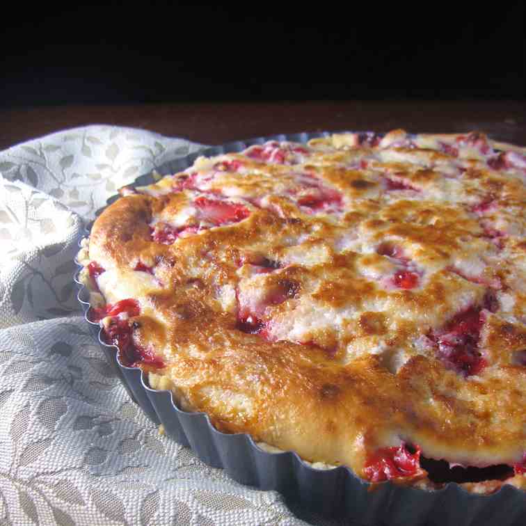 Strawberry Sour Cream Pie