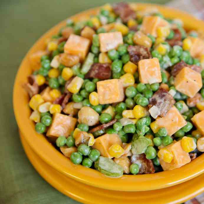 Easy "Peas-y" Cheesy Salad