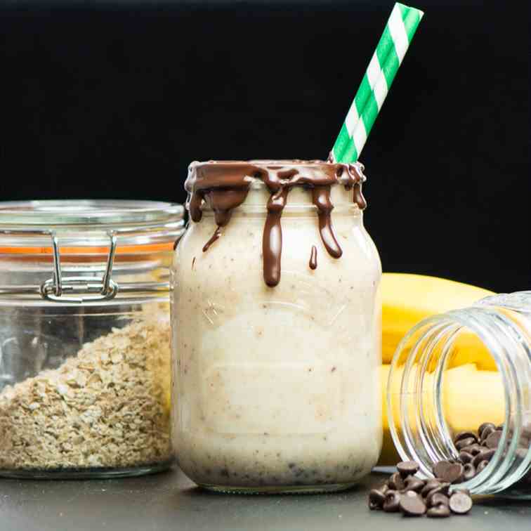 Chocolate, Banana and Almond Smoothie