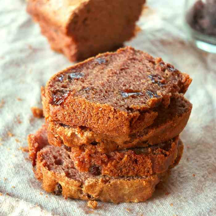 Paleo Cinnamon Raisin Mini Loaf