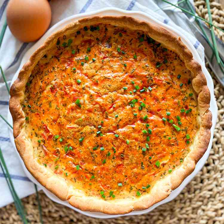 3 Ingredient Savory Tomato - Egg Tart