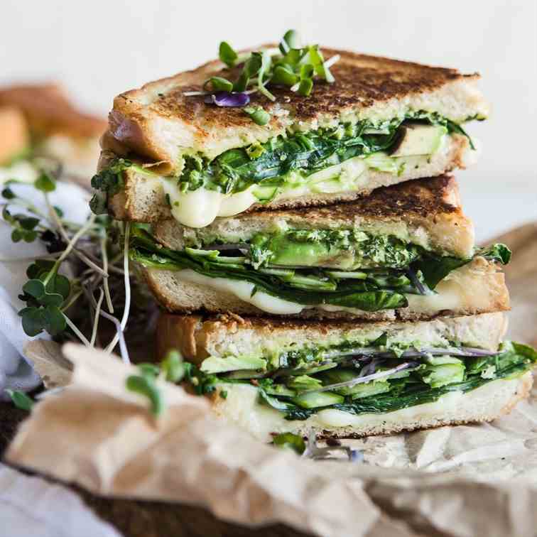 Green Goddess Grilled Cheese Sandwich