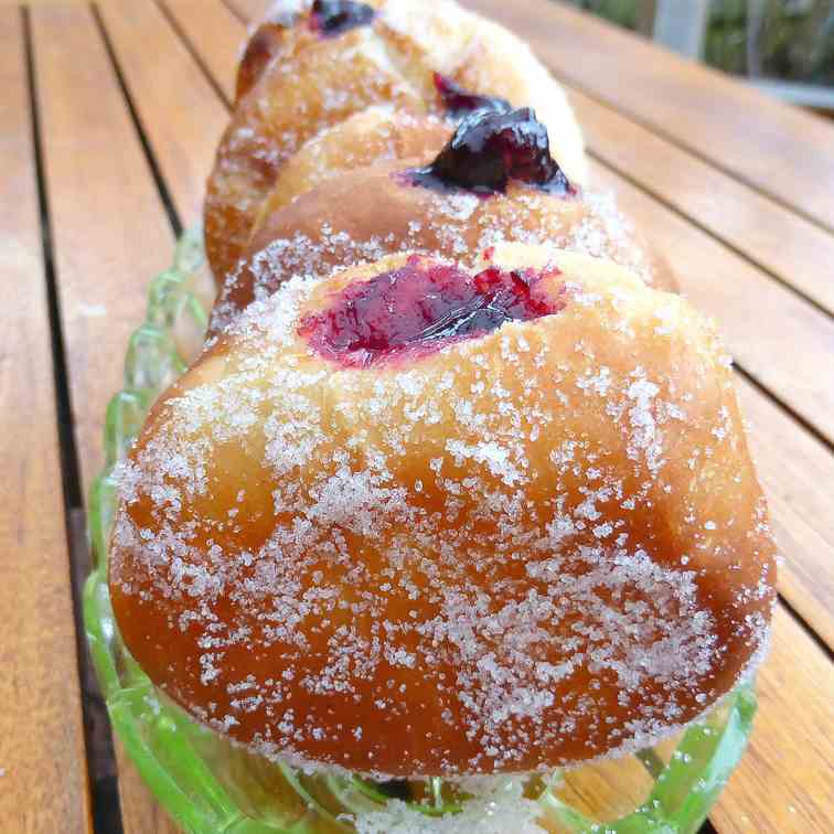 Doughnuts with homemade jam