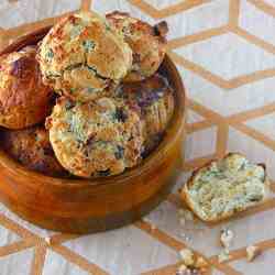 Basil Pesto Muffins