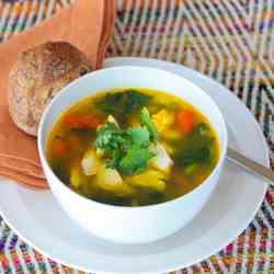 Moroccan Chicken Soup with Couscous