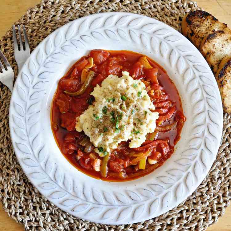 Basque Piperade with Creamy Scrambled Eggs