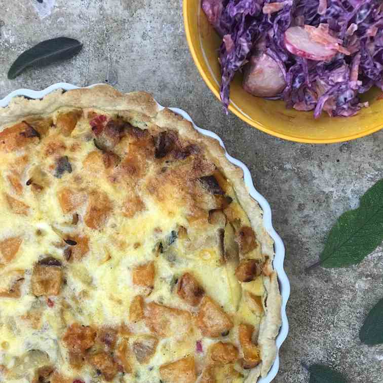 Butternut Squash Tart with Chilli and Sage