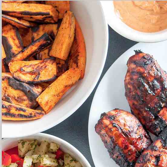 Jamaican Jerk Chicken with Pineapple Salsa