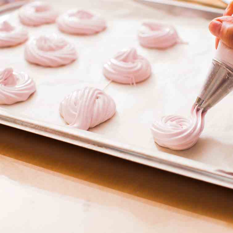 Red Wine Sea Salt Meringues