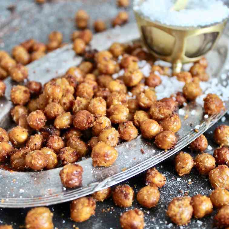 Spicy Roasted Chickpeas 