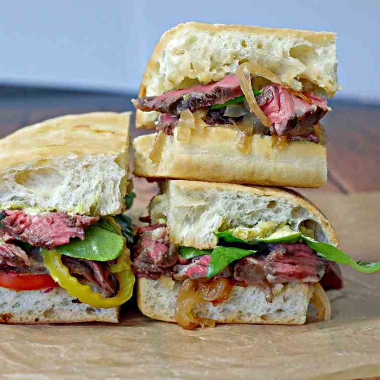 Rustic Ribeye on Ciabatta