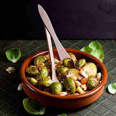 Roasted Brussels Sprouts With Almonds
