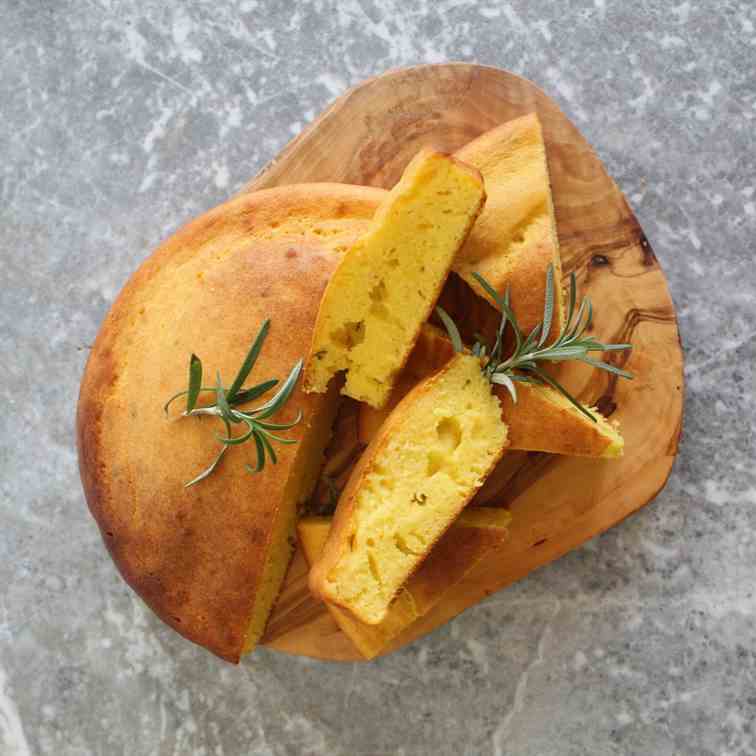 Mediterranean Rosemary Cornbread