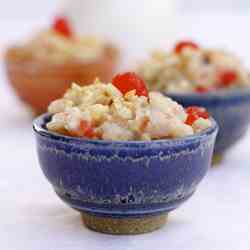 Almond Milk Rice Pudding with Cranberries